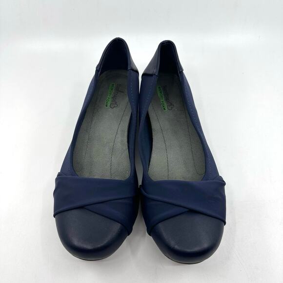 Baretraps Memory Foam "Mitsy" Slip On Flats WMNS US9M Navy Textile Comfort by - Picture 3 of 8